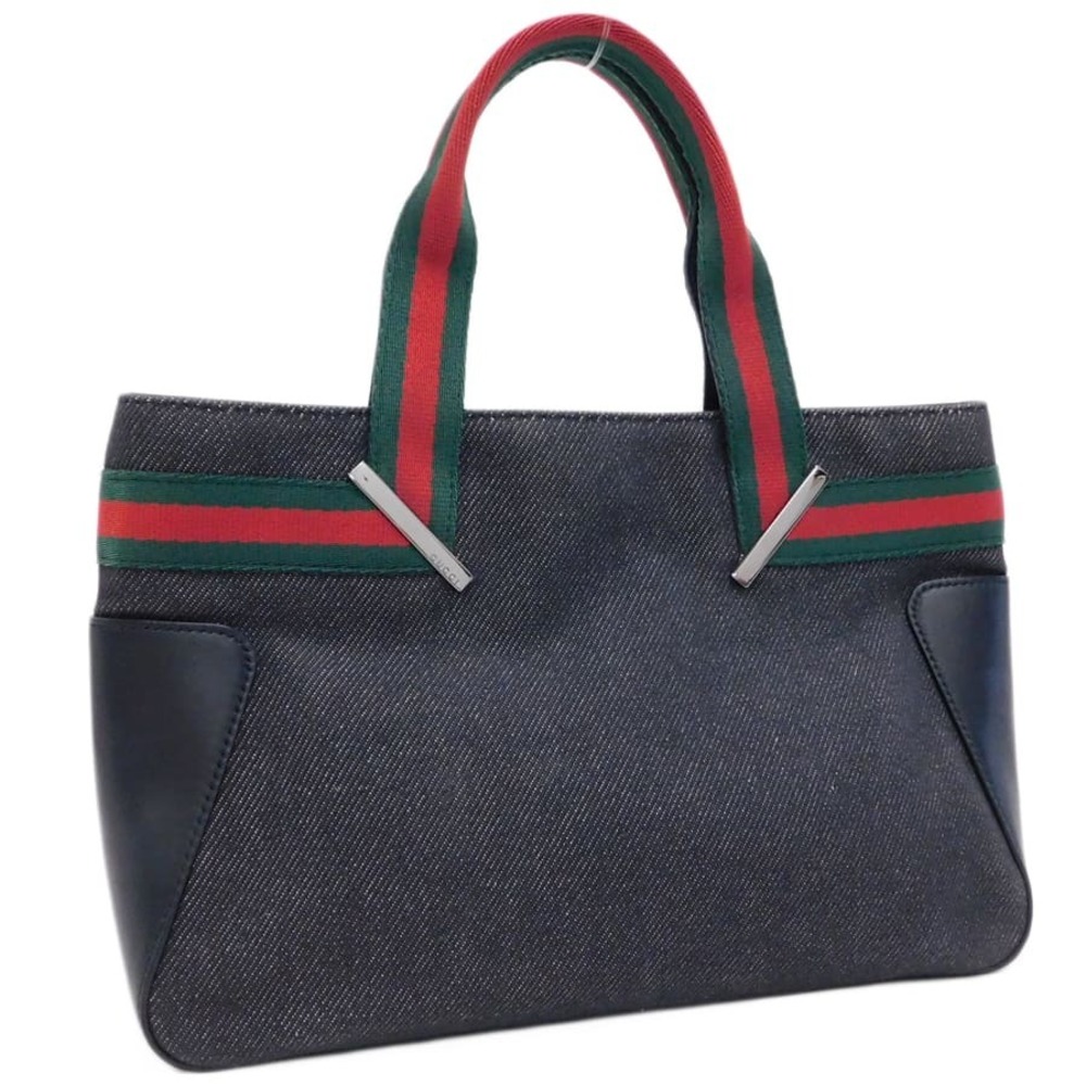 Gucci Tote Bag Multicolor Canvas Leather Shelly
